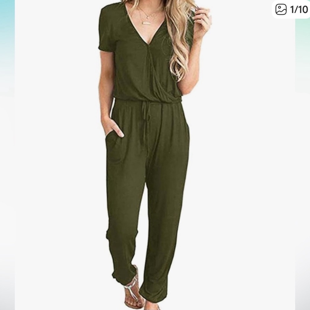 Elegant Olive Women's Jumpsuit